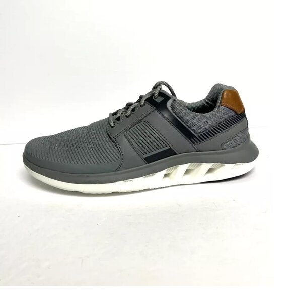 Johnston Murphy Mens Activate Plain Toe Sneaker Gray Size 8 M